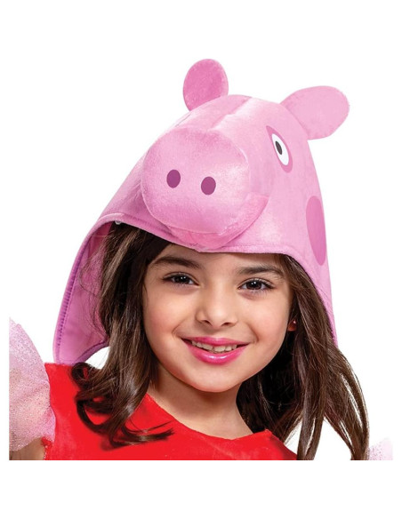 Disfraz Peppa Pig Deluxe Niñas con Sombrero Talla 2T Disfraz Peppa Pig Deluxe Niñas con Sombrero Talla 2T