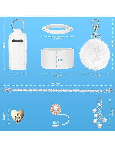 Accesorios para Taza Stanley Mity Rain 8PCS Perla 30oz 40oz