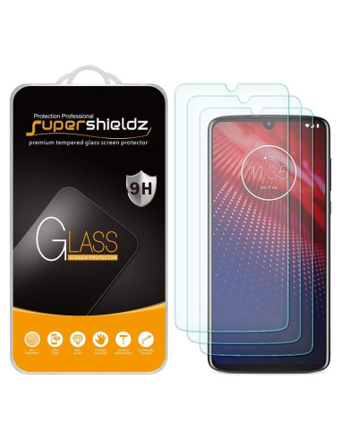 Protector de Pantalla Vidrio Templado Supershieldz para Moto Z4 - 3 Unidades