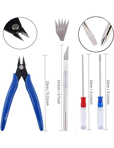 Kit de Herramientas para Modelos Gundam Qovydx 44 Piezas