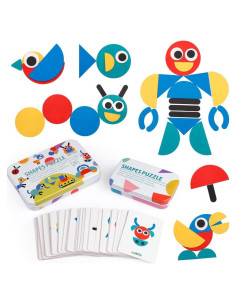 Bloques de Madera Coogam - Juego de Rompecabezas Montessori 36 Piezas