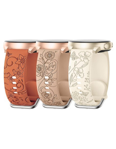 Paquete de 3 bandas de silicona SuperNaNa para Samsung Galaxy Watch 20mm