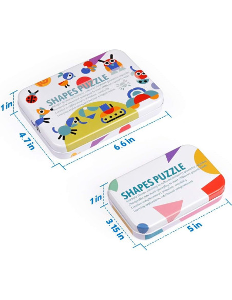 Bloques de Madera Coogam - Juego de Rompecabezas Montessori 36 Piezas