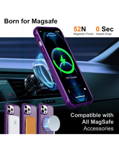 Anillo Giratorio Magnético 360 para Funda iPhone 12 Pro - ZHOGTNEG