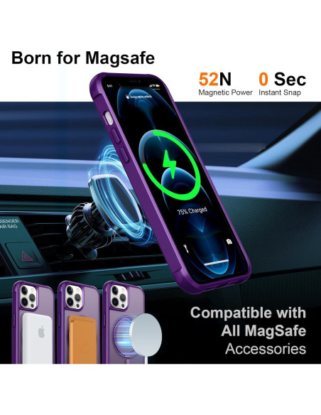 Anillo Giratorio Magnético 360 para Funda iPhone 12 Pro - ZHOGTNEG Anillo Giratorio Magnético 360 para Funda iPhone 12 Pro - ZHOGTNEG