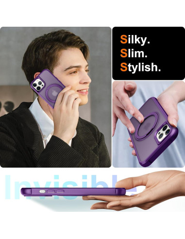 Anillo Giratorio Magnético 360 para Funda iPhone 12 Pro - ZHOGTNEG