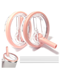2 Tapas de Reemplazo GHYKL para Vaso Stanley 40 oz Rosa