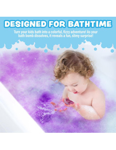 Bombas de Baño Super Goo con Sorpresa - 6 Piezas No Tóxicas 2