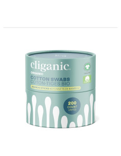 Hisopos de Algodón Orgánico Cliganic - 200 Unidades