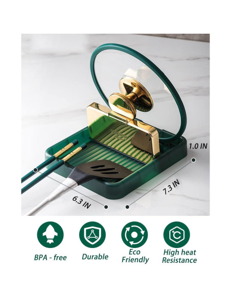 Soporte para Cucharas y Tapas de Olla UrbAmerican - Antideslizante Soporte para Cucharas y Tapas de Olla UrbAmerican - Antideslizante