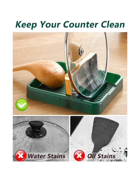 Soporte para Cucharas y Tapas de Olla UrbAmerican - Antideslizante Soporte para Cucharas y Tapas de Olla UrbAmerican - Antideslizante