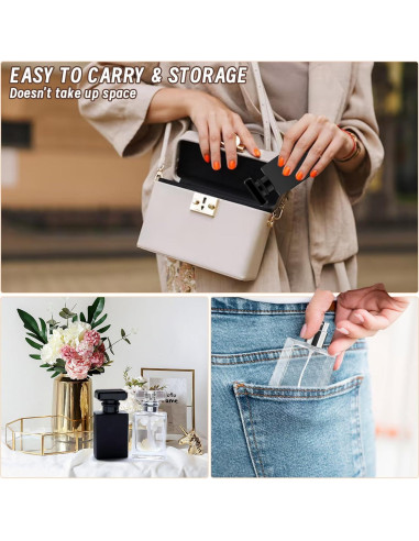 Atomizador de Perfume Luxsego 30ML Vidrio Reutilizable con Embudos