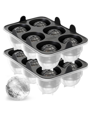 Bandejas de Hielo Redondas CHILLÓCUBES - Set de 2, 12 Esferas