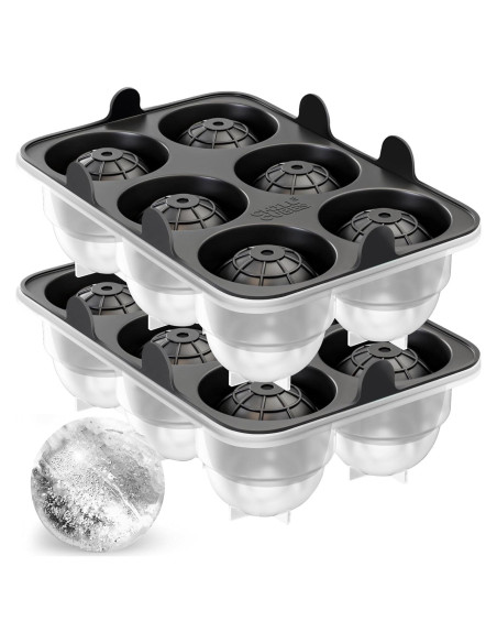 Bandejas de Hielo Redondas CHILLÓCUBES - Set de 2, 12 Esferas