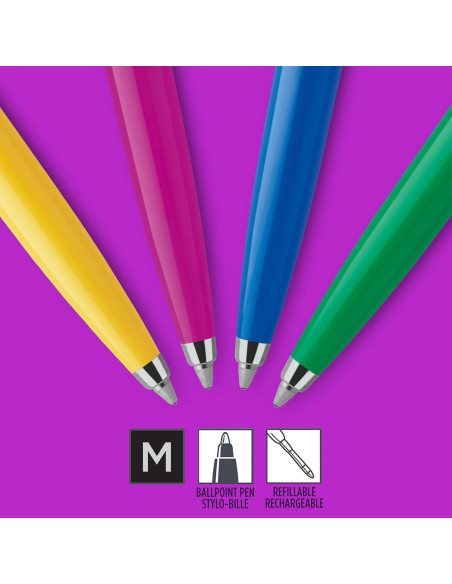 Set de 4 bolígrafos Parker Jotter Originals | Colores retro