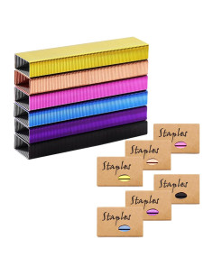 Grapas de Color NatSumeBasics 6000 Unidades 26/6 para Grapadora