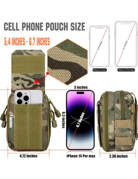 Funda de Cintura Táctica IronSeals Camo para iPhone y Samsung Funda de Cintura Táctica IronSeals Camo para iPhone y Samsung