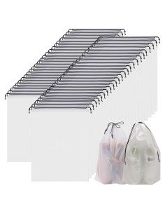 Paquete de 50 Bolsas para Zapatos Transparentes Xlehoely 45.2x35.1cm