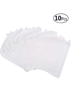 Bolsa de Filtro de Acuario FUNLAIVE 10 Pcs Malla Nylon 15x20cm 2