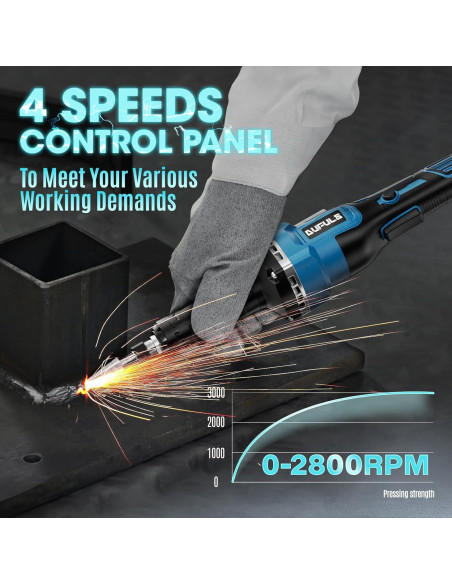 Amoladora Inalámbrica Dufuls LD-11-1-BL 12V 28000 RPM