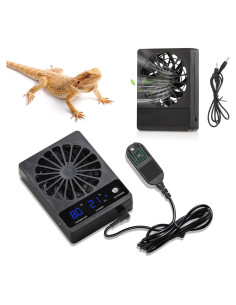 Ventiladores de Reptiles DAOTAILI con Termo-higrómetro 2 PCS