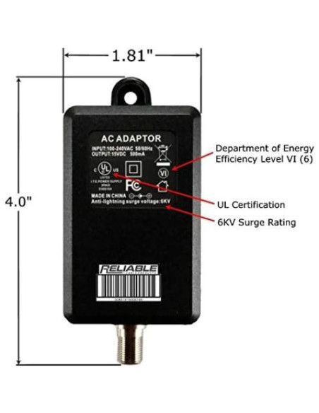 Fuente de Poder 15V 500mA Xelecx para Amplificadores CATV