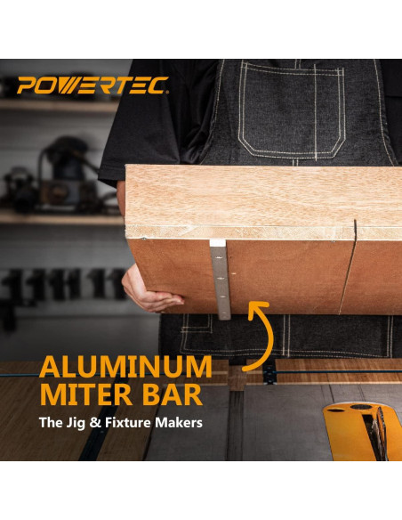 Barra de Corte Cruzado POWERTEC 91.44 cm Aluminio 2PK