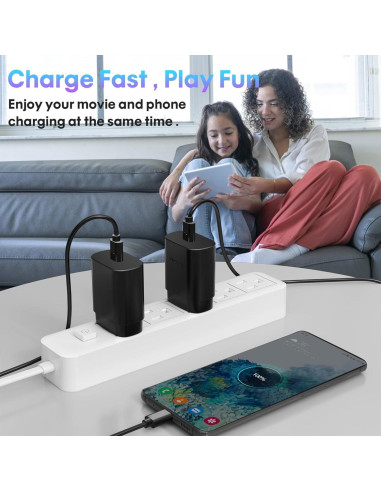 Cargador Rápido Tipo C 25W SHENZHEN OFSPOWER - 2 Paquetes