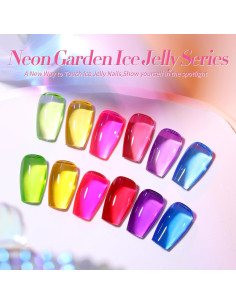 Esmalte de Uñas Jelly Neón Born Pretty 6 Colores 7ml 2