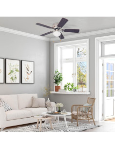 Ventilador de Techo LED Prominence Home Alvina 42" Níquel 2