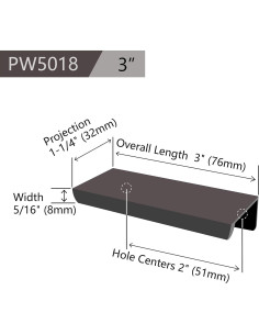 Tiradores de Cajones Jetland 10 Unidades Níquel Cepillado 76mm 2