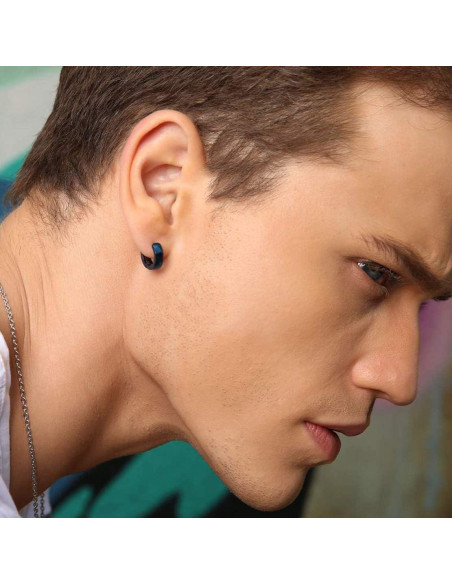 Set 12 Pares Pendientes Magnéticos Acero Inoxidable WAINIS