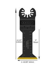 Kits de Cuchillas Multitool Titanio Bi Metal 4 Pcs XXGO 2