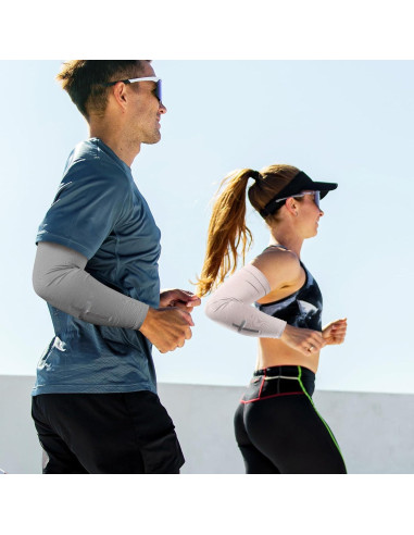 6 Pares Mangas de Protección Solar UV Unisex con Cruz