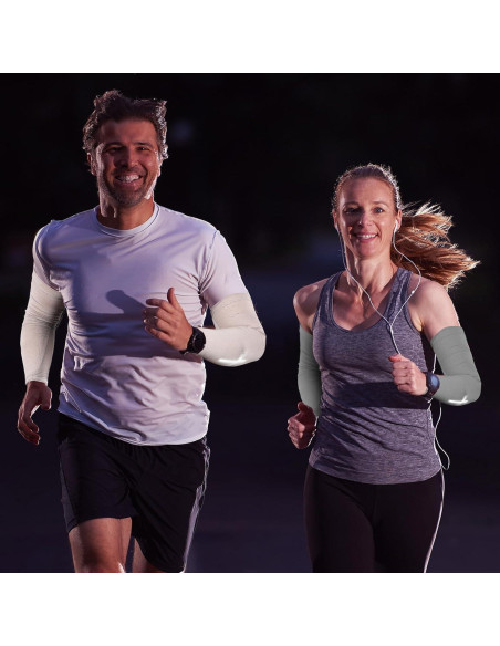 6 Pares Mangas de Protección Solar UV Unisex con Cruz