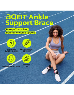 Soporte para Tobillo aoFIT XL - Compresión Dual, Transpirable 2