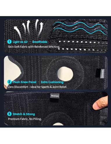 Faja de Rodilla Doble Resorte Meantaus - Soporte Médico Antideslizante