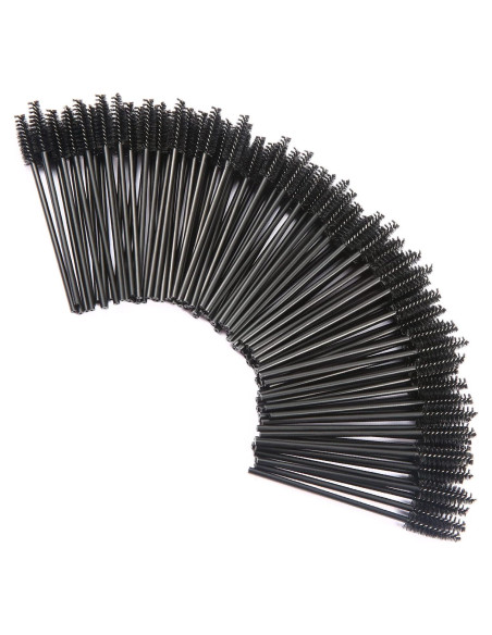 200 Cepillos Desechables para Pestañas GoWorth 9.8 cm Negro