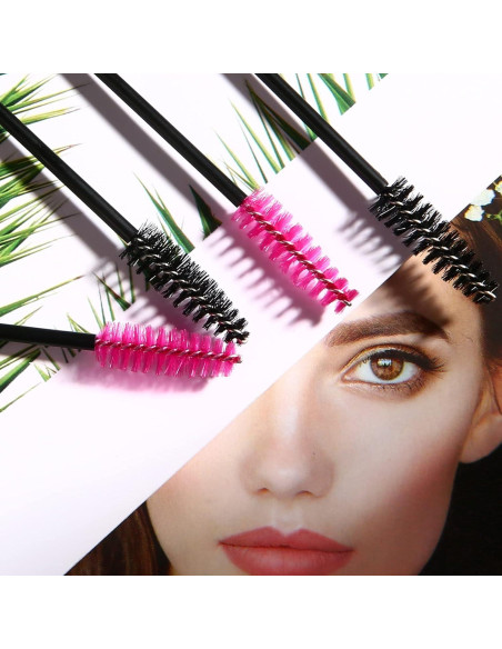 200 Cepillos Desechables para Pestañas GoWorth 9.8 cm Negro