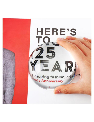 Lente de Aumento Jetec 5X 9.9 cm en Forma de Cúpula con Caja