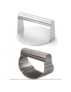 Juego de 2 Prensas de Hamburguesa y Ajo UNI-RHYTHM 16 cm