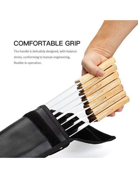 Pinchos de Kabob Goutime 60 cm Acero Inoxidable Set de 7
