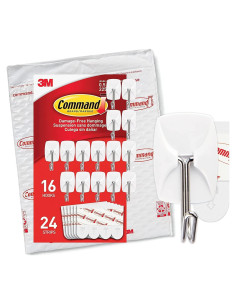 Ganchos de Pared Adhesivos Command 16 Unidades 0.23 kg