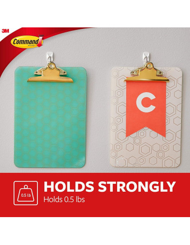 Ganchos de Pared Adhesivos Command 16 Unidades 0.23 kg