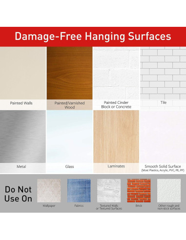 Ganchos de Pared Adhesivos Command 16 Unidades 0.23 kg