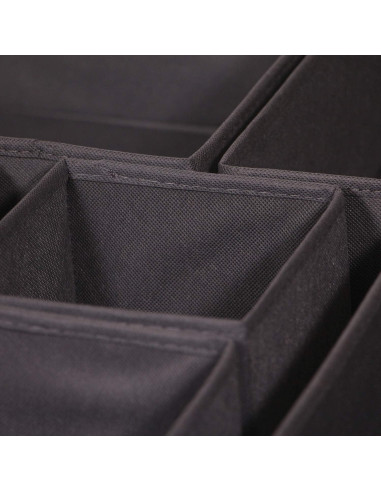 Organizador de Cajón DIOMMELL 12 Piezas Tela Plegable Gris
