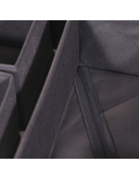 Organizador de Cajón DIOMMELL 12 Piezas Tela Plegable Gris