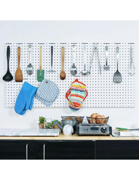 Clips de Tablero de Clavos Teaaha 100PCS Negro 5.08x1.35cm