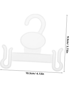 100 Ganchos de Plástico Veemoon para Exhibir Pantuflas y Sandalias 2