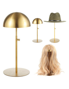 Soporte para Sombreros Dorado OMISTAR, Ajustable 20.32-39.37 cm